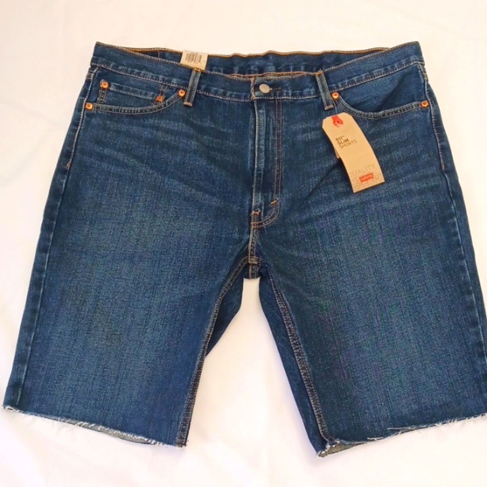 Levi's Men's 511 Slim Jean Shorts Dark Blue Size 40 NWT